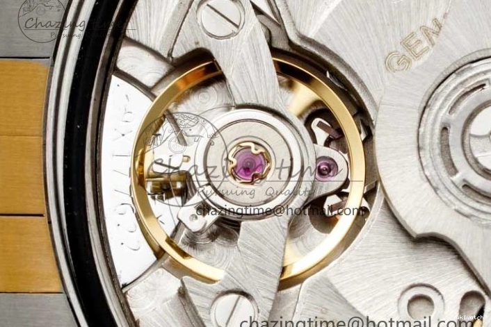 DIWF 904L SA3235 1:1 YG DateJust on Steel Bracelet Jubilee 36mm Best SS Markers Gray Dial Edition Green 0404